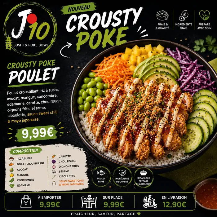 Crousty Poke Poulet