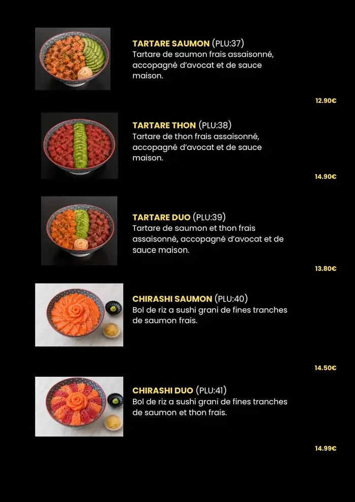 Tartares & Chirashi